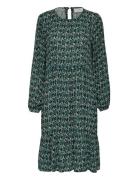 Kakarina Amber Dress Knælang Kjole Green Kaffe