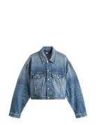 Tommy Girl Ovsz Crp Trucker Jkt Jakke Denimjakke Blue Tommy Jeans
