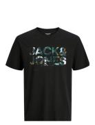 Jjgeplas Tee Ss Crew Neck Jnr Tops T-Kortærmet Skjorte Black Jack & J ...