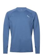 M Run Velocity Long Sleeve  Sport T-Langærmet Skjorte Blue PUMA