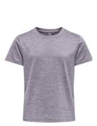 Onpcore Life On Ss Reg Tee Girls Tops T-Kortærmet Skjorte Purple Only ...