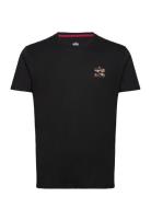 Camo Logo Puff Print Back Print T Tops T-Kortærmet Skjorte Black Alpha...