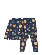 Wilhelm Printed Pyjamas Set Pyjamassæt Navy Liewood