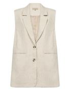 Sc-Simi Blazers Sleeveless Blazers Cream Soyaconcept