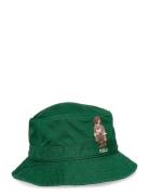 Polo Bear Twill Bucket Hat Accessories Headwear Bucket Hats Green Polo...