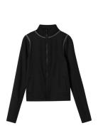Nkflenette Ls Sh Slim Card Tops Sweatshirts & Hoodies Sweatshirts Blac...