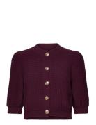 Cardigan Garance Tops Knitwear Cardigans Burgundy Ba&sh
