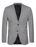 Slhslim-Mylologan Light Grey Blz B Noos Blazer Jakke Grey Selected