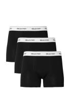 Slhliam 3-Pack Trunk Noos Boxershorts Black Selected