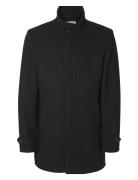 Slhnew Reuben Coat Noos Tynd Frakke Black Selected