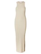 Slfanna Sl Ankle Tank Dress Maxikjole Festkjole Cream Selected