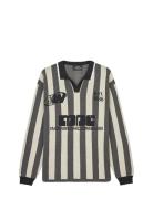 Fancy Liam Football Knit Tops Knitwear V-necks Grey Mads Nørgaard