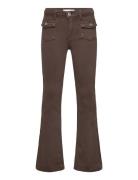 Flared Jeans With Pocket Bottoms Jeans Bootcut Jeans Brown Mango