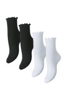 Pcafia 4 Pack Socks Noos Lingerie Socks Regular Socks Black Pieces