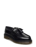 Adrian Black Polished Smooth Loafers Flade Sko Black Dr. Martens