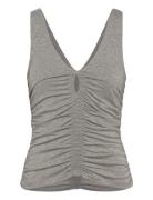 Vinny Tops T-shirts & Tops Sleeveless Grey Reiss