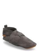 Elastic Slipper Suede Slippers Hjemmesko Black En Fant