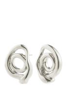 Unfold Earrings Silver-Plated Accessories Jewellery Earrings Studs Sil...