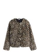 Jacket Fake Fur School Girls Jakke Beige Lindex
