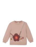 Sweatshirt Ls Tops Sweatshirts & Hoodies Sweatshirts Beige Minymo