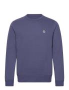 Crew Neck Sweatshirt Tops Sweatshirts & Hoodies Sweatshirts Blue Origi...