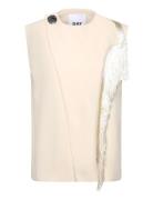 Levy - Classic Gabardine Blazers Sleeveless Blazers Cream Day Birger E...