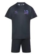 Hmlshimmer Set Sport Sets With Short-sleeved T-shirt Navy Hummel