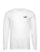 Ess No. 1 Logo Longsleeve Tee Tops T-Langærmet Skjorte White PUMA