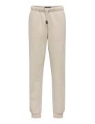 Osjceres Sweat Pants Swt Noos Bottoms Sweatpants Cream ONLY & SONS