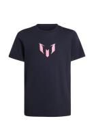 Y Messi N&N G T Tops T-Kortærmet Skjorte Black Adidas Performance