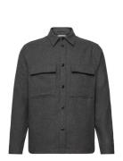 Flat Wool Overshirt Tops Overshirts Grey J. Lindeberg
