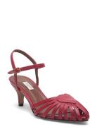 Keesha 55 Sandal Med Hæl Red Anonymous Copenhagen