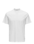 Onsotis Life Reg Mock Neck Tee Tops T-Kortærmet Skjorte White ONLY & S...
