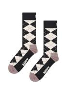 Argyle Sock Lingerie Socks Regular Socks Black Happy Socks