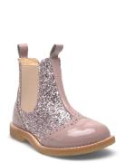 Booties - Flat - With Elastic Boots Støvler Pink ANGULUS