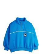 Ritzratz Patch Half Zip Sweatshirt Tops Sweatshirts & Hoodies Sweatshi...
