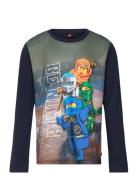 Lwtaffy 608 - T-Shirt L/S Tops T-shirts Long-sleeved T-Skjorte Navy LE...