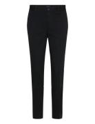 Cropped Slim Fit Twill Chino Pant Bottoms Trousers Chinos Black Polo R...