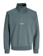 Jjesoho Sweat Quarter Zip Hn Noos Tops Sweatshirts & Hoodies Sweatshir...