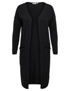 Carnew Esly Ls Open Long Cardigan Knt Tops Knitwear Cardigans Black ON...
