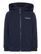Siljan Kids Fz Tops Sweatshirts & Hoodies Hoodies Navy Didriksons