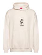 Duwrestie Tops Sweatshirts & Hoodies Hoodies White HUGO