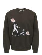 Onsbanksy Vtg Crew Neck Vd Tops Sweatshirts & Hoodies Sweatshirts Grey...