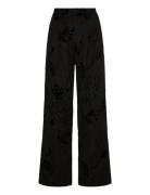 Flock Bottoms Trousers Wide Leg Black Desigual