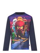 Lwtaffy 613 - T-Shirt L/S Tops T-shirts Long-sleeved T-Skjorte Navy LE...
