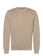 Abel Crew Neck Sweat Tops Sweatshirts & Hoodies Sweatshirts Beige Mos ...