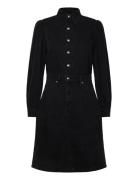 Long Sleeve Dress Knælang Kjole Black Lee Jeans