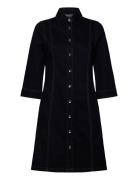 Cwdaisymariia Knælang Kjole Navy Claire Woman