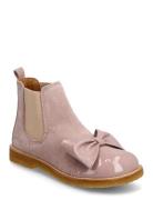 Booties - Flat - With Elastic Boots Støvler Pink ANGULUS