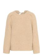 Slpleoni Pullover Tops Knitwear Jumpers Beige Soaked In Luxury